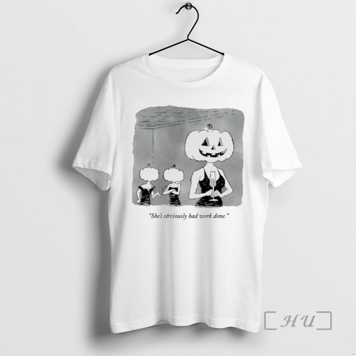 Trending Shes Obviously Had Work Done Pumpkin Halloween T-Shirts, Hoodie, Sweatshirt | InkRitualCo.com