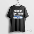 Trending Shut Up Tony Romo Seahawks Logo T-Shirts, Hoodie, Sweatshirt | InkRitualCo.com