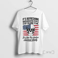 Trending Skull Refreshing When Negative People Stop Talking Me Usa Flag T-Shirts, Hoodie, Sweatshirt