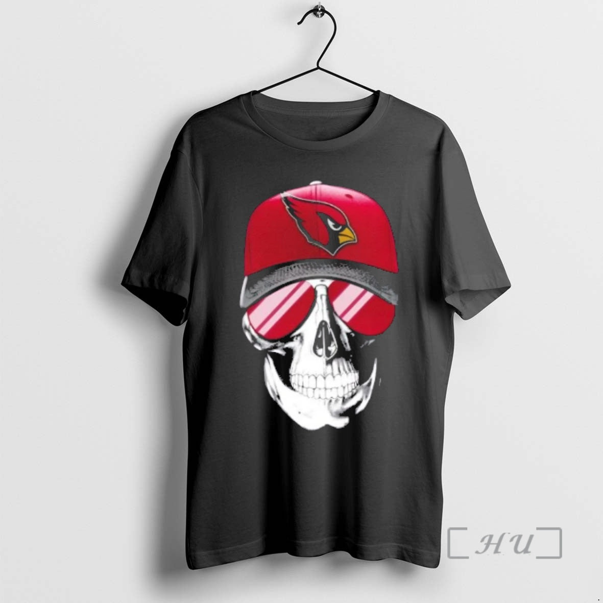 Trending Skull Wearing A Cap And Smile Arizona Cardinals Fans T-Shirts, Hoodie, Sweatshirt | InkRitualCo.com