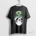 Trending Skull Wearing A Cap And Smile Green Bay Packers Fans Premium T Shirts Sweater Hoodie, Sweatshirt | InkRitualCo.com