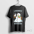 Trending Snowman I Regret Nothing Christmas T-Shirts, Hoodie, Sweatshirt | InkRitualCo.com