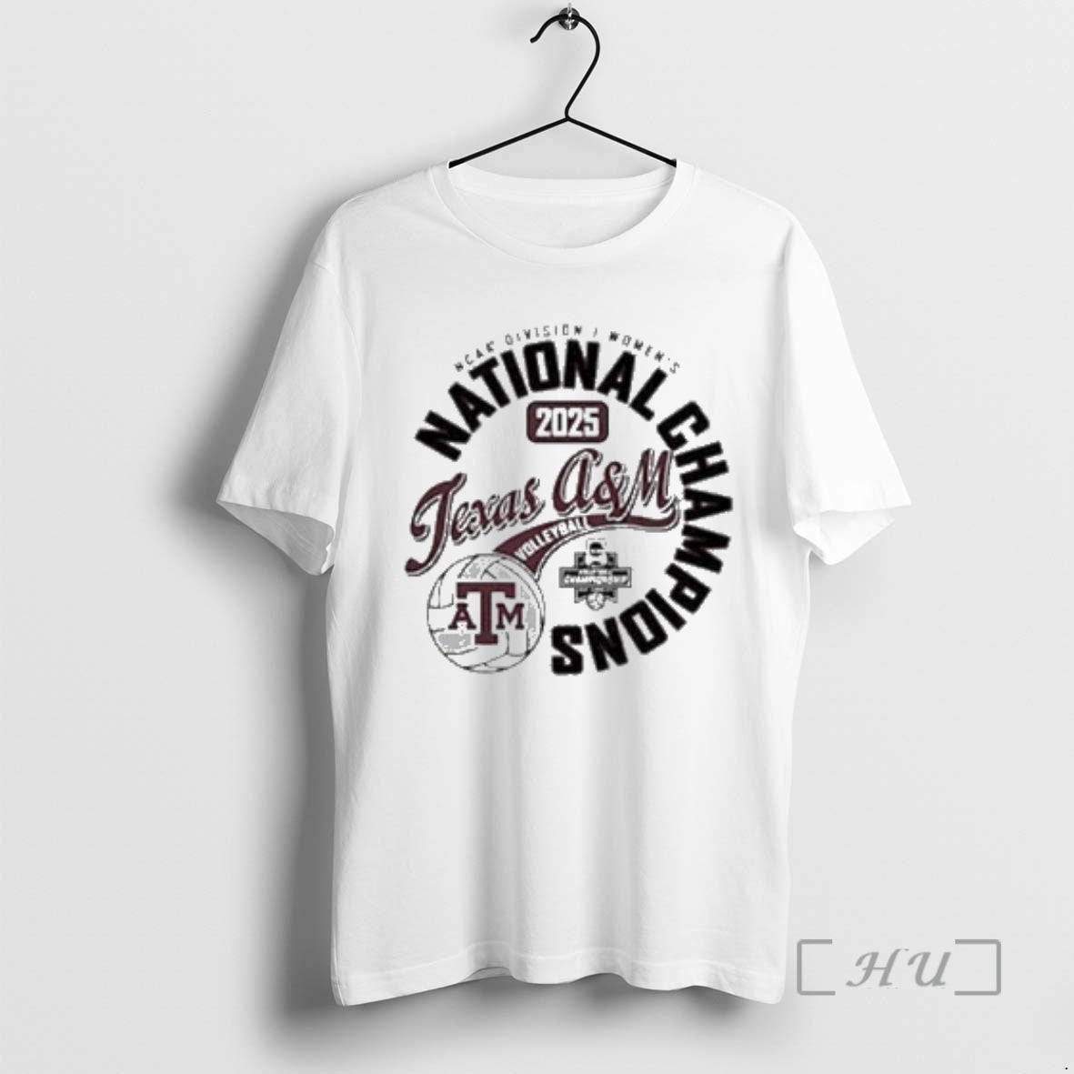 Trending Texas Am Aggies 2025 Ncaa Division I Womens Volleyball National Champions Circle White Premium T-Shirts, Hoodie,...
