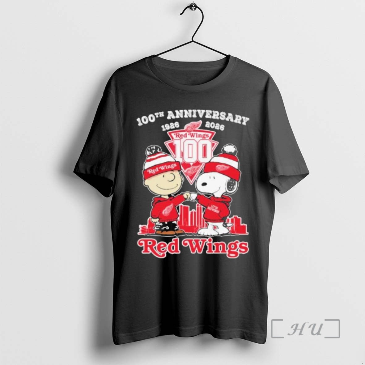 Trending The Peanuts Fist Bump X Detroit Red Wings 100th Anniversary 1926 2026 Premium T-Shirts, Hoodie, Sweatshirt