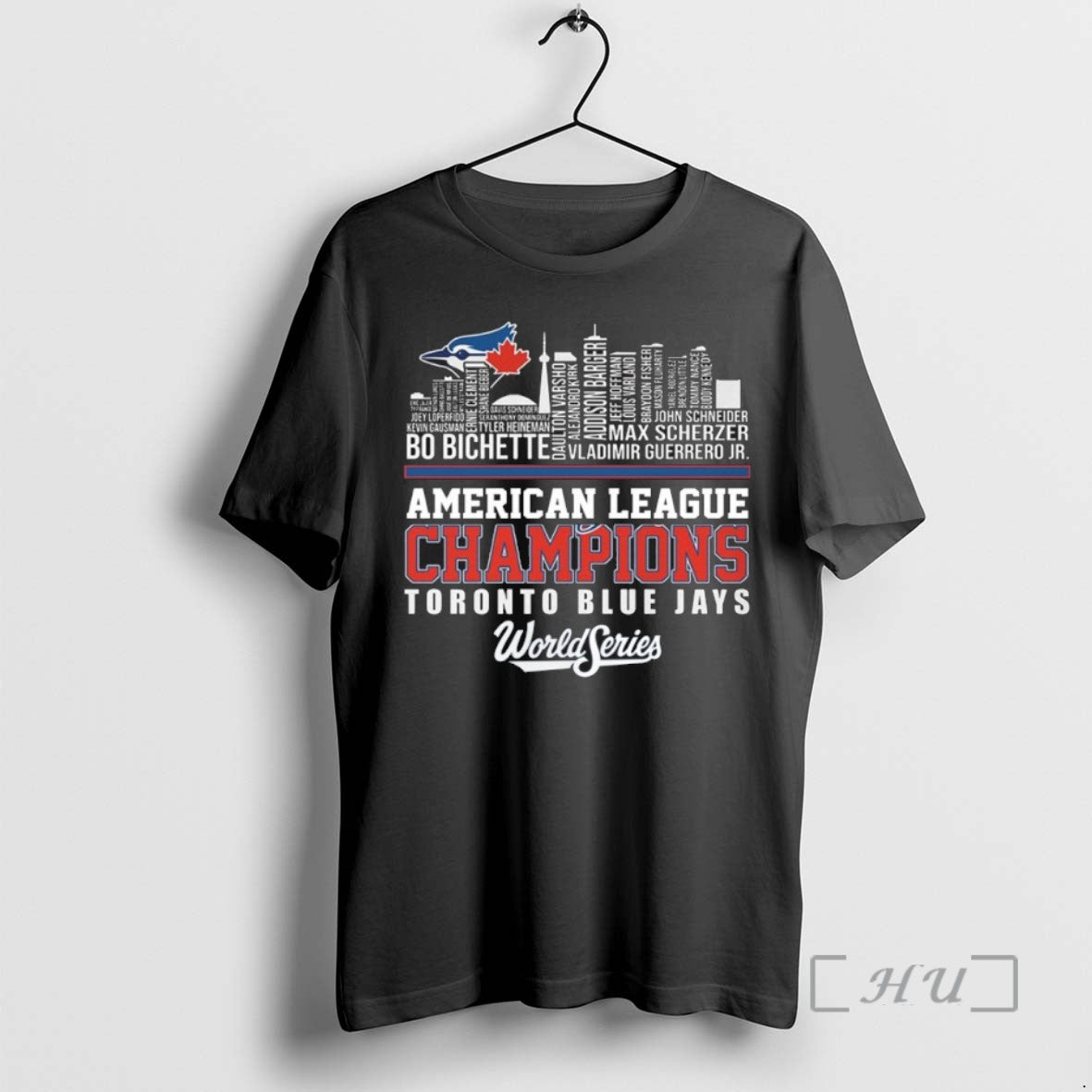 Trending Toronto Blue Jays Skyline Player Name 2025 American League Champions T-Shirts, Hoodie, Sweatshirt | InkRitualCo.com