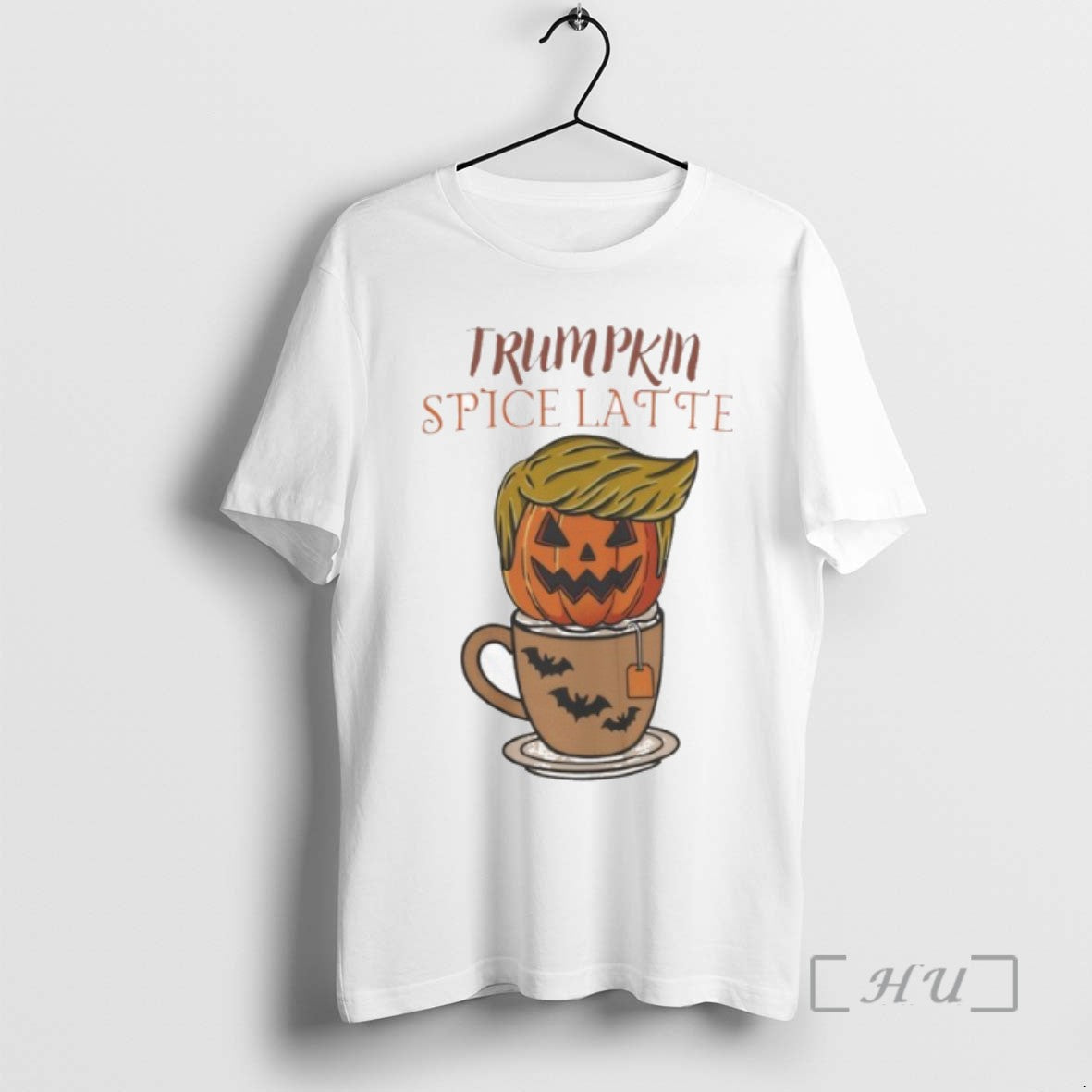 Trending Trump Halloween Coffee Trumpkin Spice Latte Funny T-Shirts, Hoodie, Sweatshirt | InkRitualCo.com