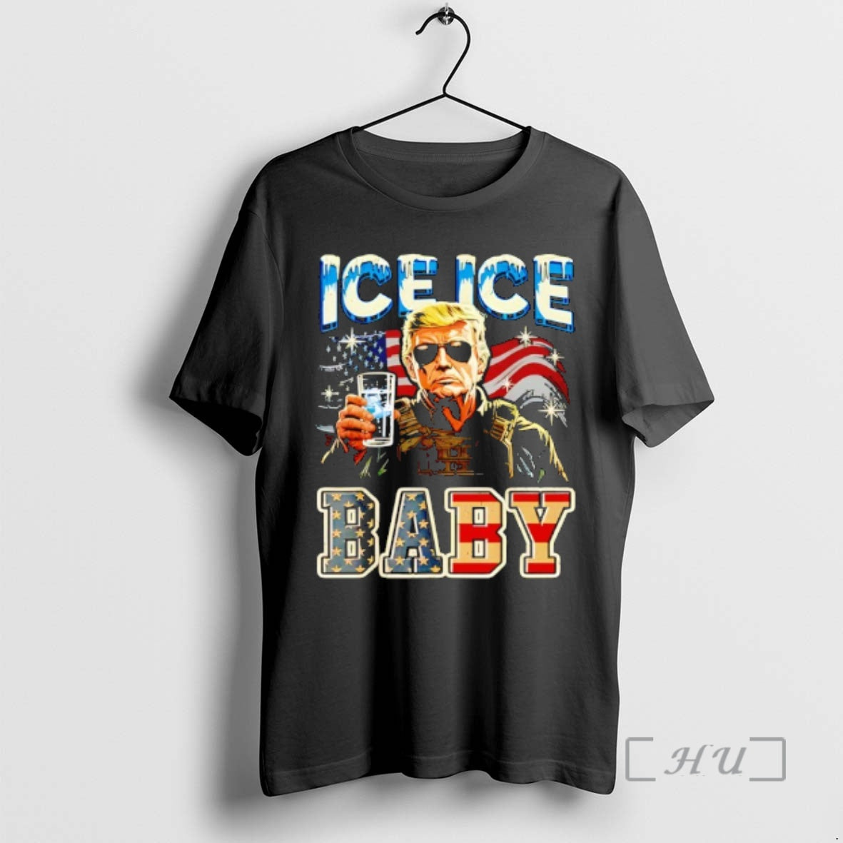 Trending Vintage Ice Baby Funny Trump T-Shirts, Hoodie, Sweatshirt | InkRitualCo.com