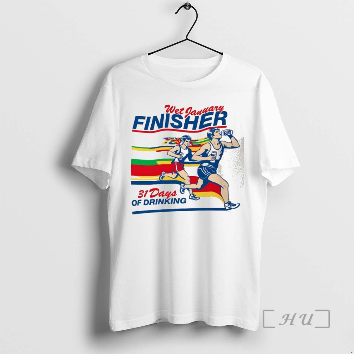 Trending Wet January Finisher 31 Days Of Drinking Running Logo T-Shirts, Hoodie, Sweatshirt | InkRitualCo.com