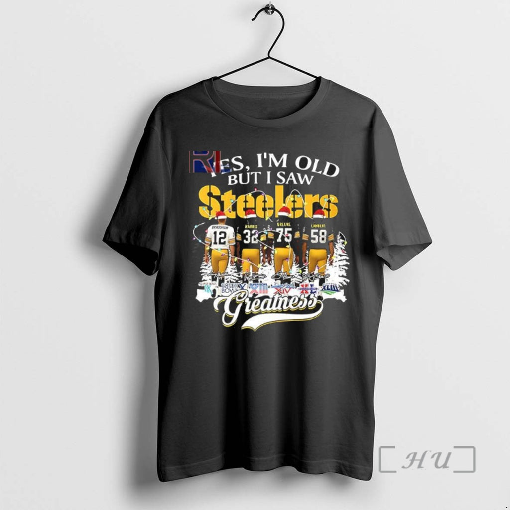Trending Yes Im Old But I Saw Steelers Greatness Christmas Players T-Shirts, Hoodie, Sweatshirt | InkRitualCo.com