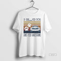 Trendy A Girl Her Dog And Her Mustang Vintage T-Shirts, Hoodie, Sweatshirt | InkRitualCo.com