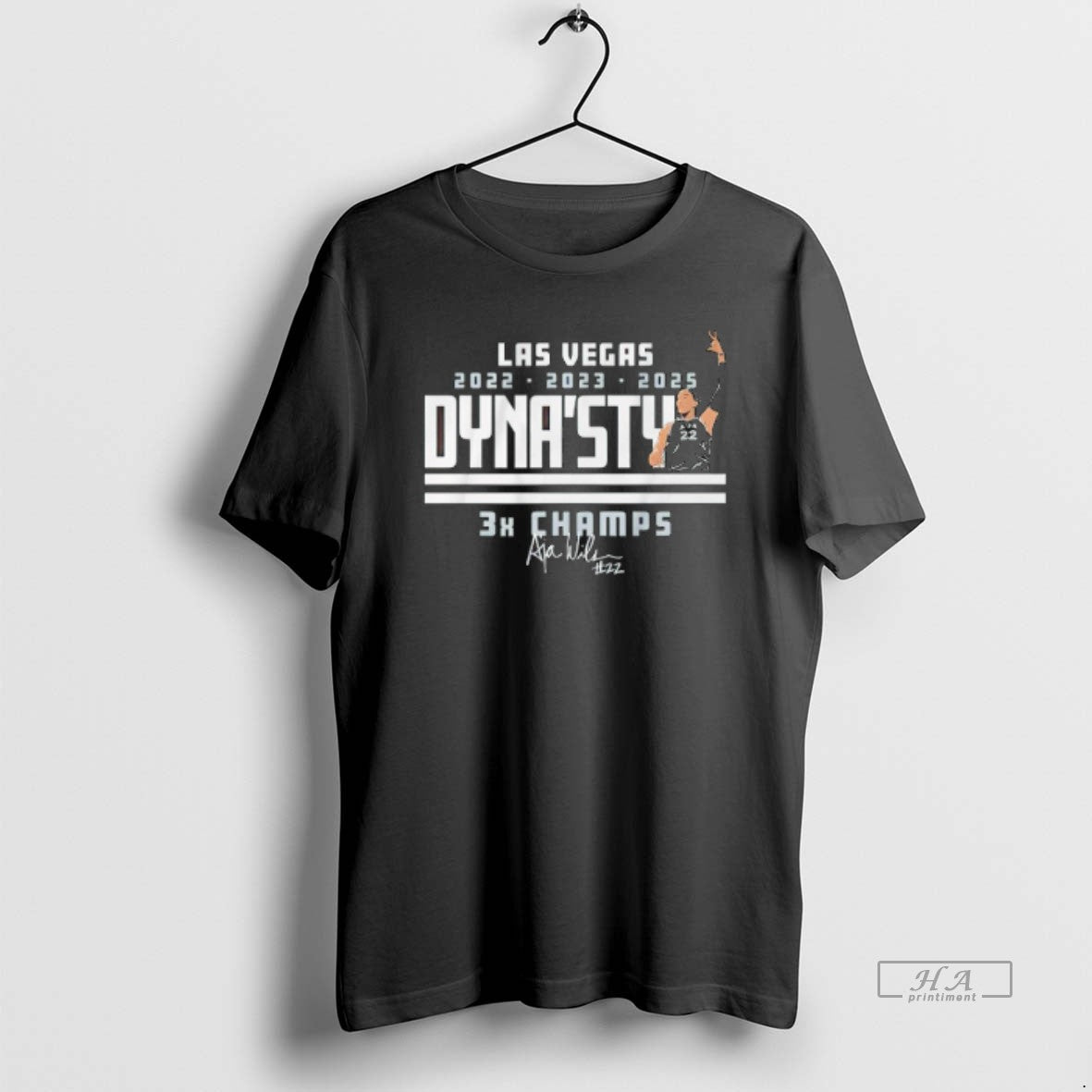 Trendy Aja Wilson Las Vegas Aces Dynasty 3x Champs Signature T-Shirts, Hoodie, Sweatshirt | InkRitualCo.com