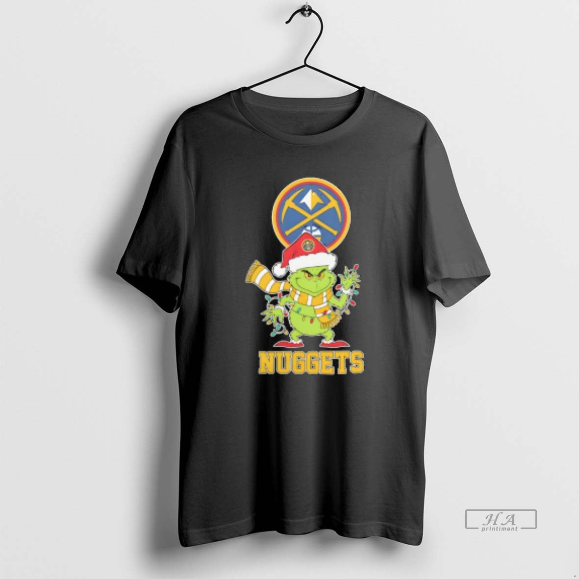Trendy Denver Nuggets Christmas Grinch Santa Holiday T-Shirts, Hoodie, Sweatshirt | InkRitualCo.com