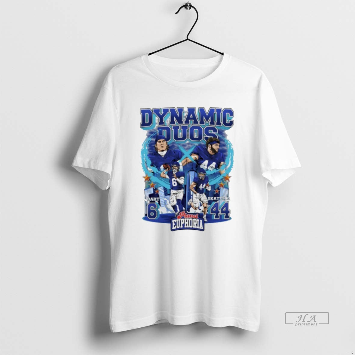 Trendy Dynamic Duos Jaxson Dart And Cam Skattebo New York City Skyline T-Shirts, Hoodie, Sweatshirt | InkRitualCo.com