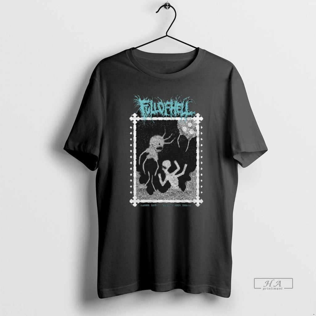Trendy Full Of Hell Aurora Leaking From An Open Mound Urchin T-Shirts, Hoodie, Sweatshirt | InkRitualCo.com