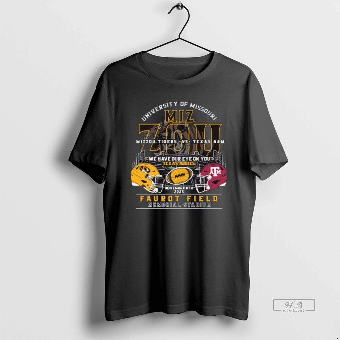 Trendy Game Day Mizzou Tigers Vs Texas Am Aggies Nov 8th 2025 Faurot Field Memorial T-Shirts, Hoodie, Sweatshirt