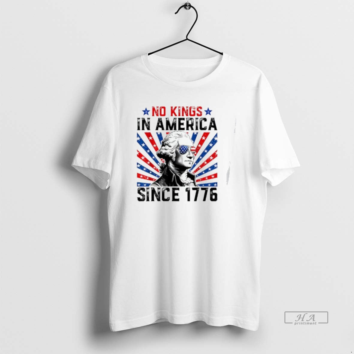 Trendy George Washington No Kings In America Since 1776 Usa Flag T-Shirts, Hoodie, Sweatshirt | InkRitualCo.com