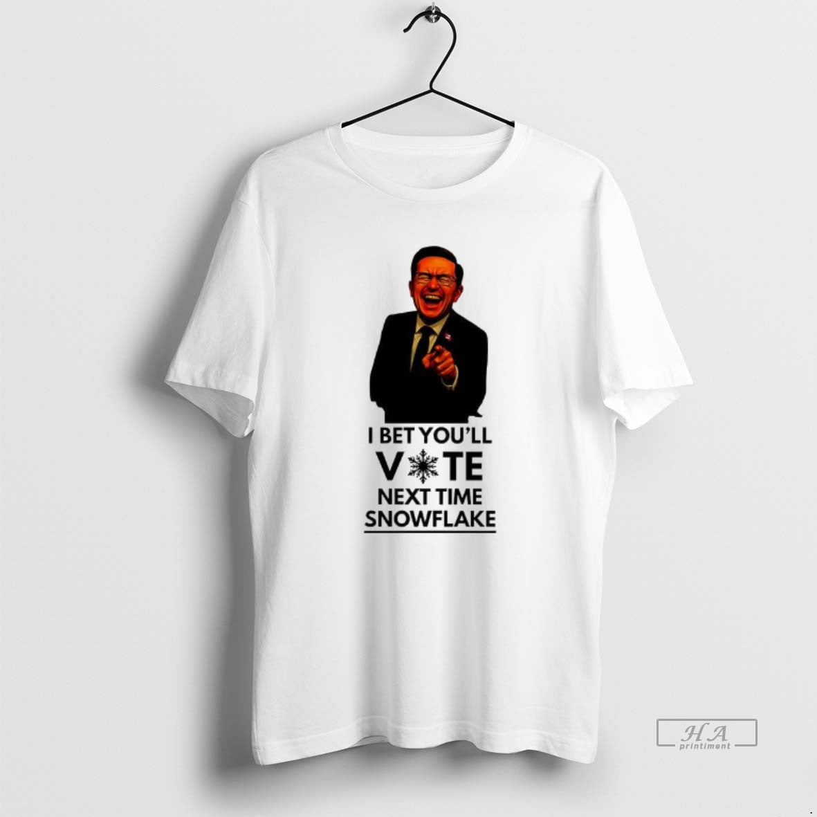 Trendy I Bet Youll Vote Next Time Snowflake Funny T-Shirts, Hoodie, Sweatshirt | InkRitualCo.com