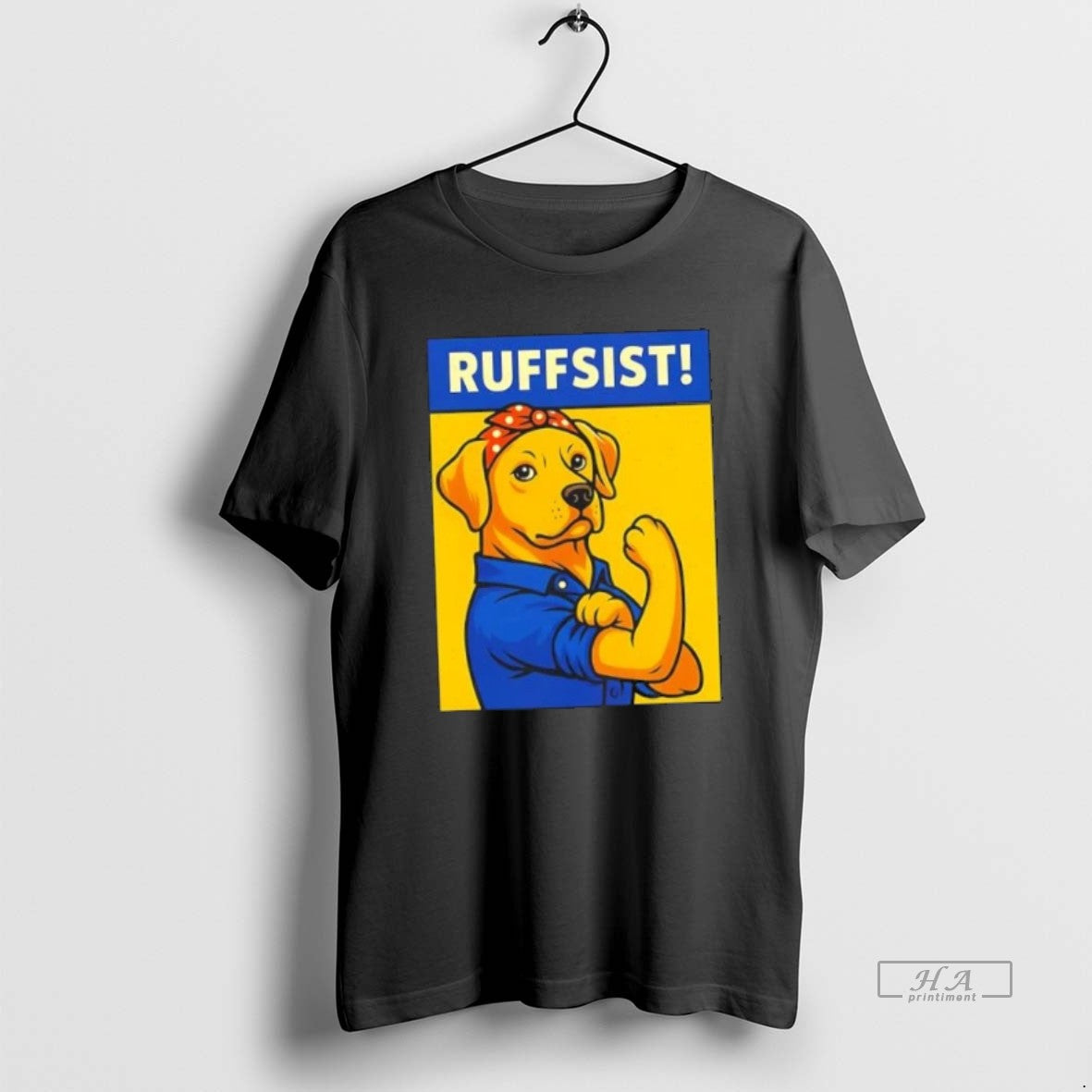 Trendy Labrador Dog Ruffsist Rosie The Riverter T-Shirts, Hoodie, Sweatshirt | InkRitualCo.com