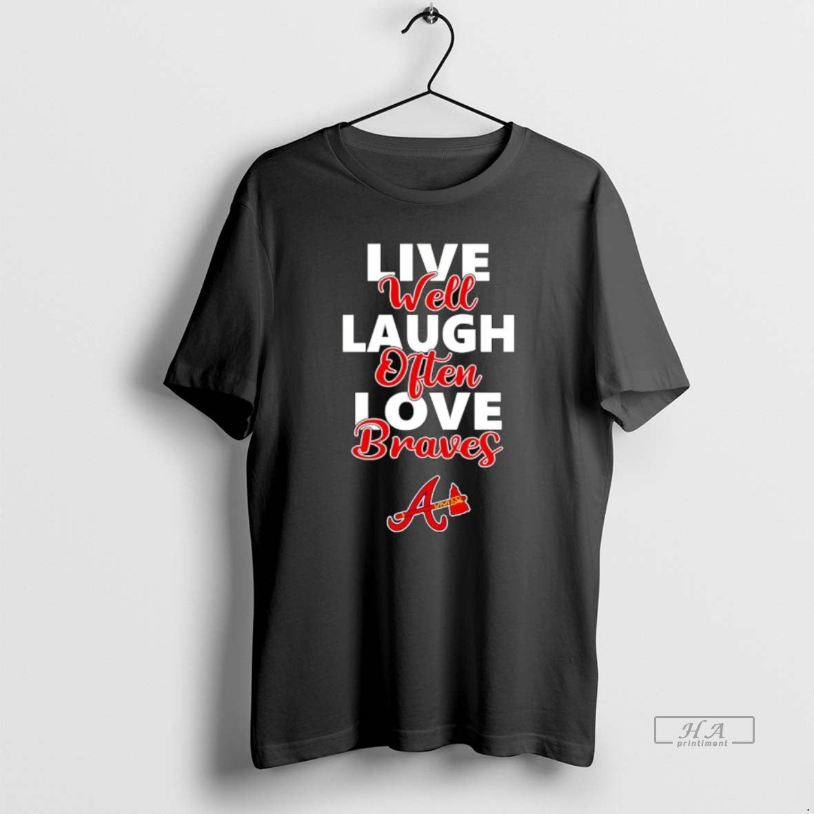 Trendy Live Well Laugh Often Love Atlanta Braves T-Shirts, Hoodie, Sweatshirt | InkRitualCo.com