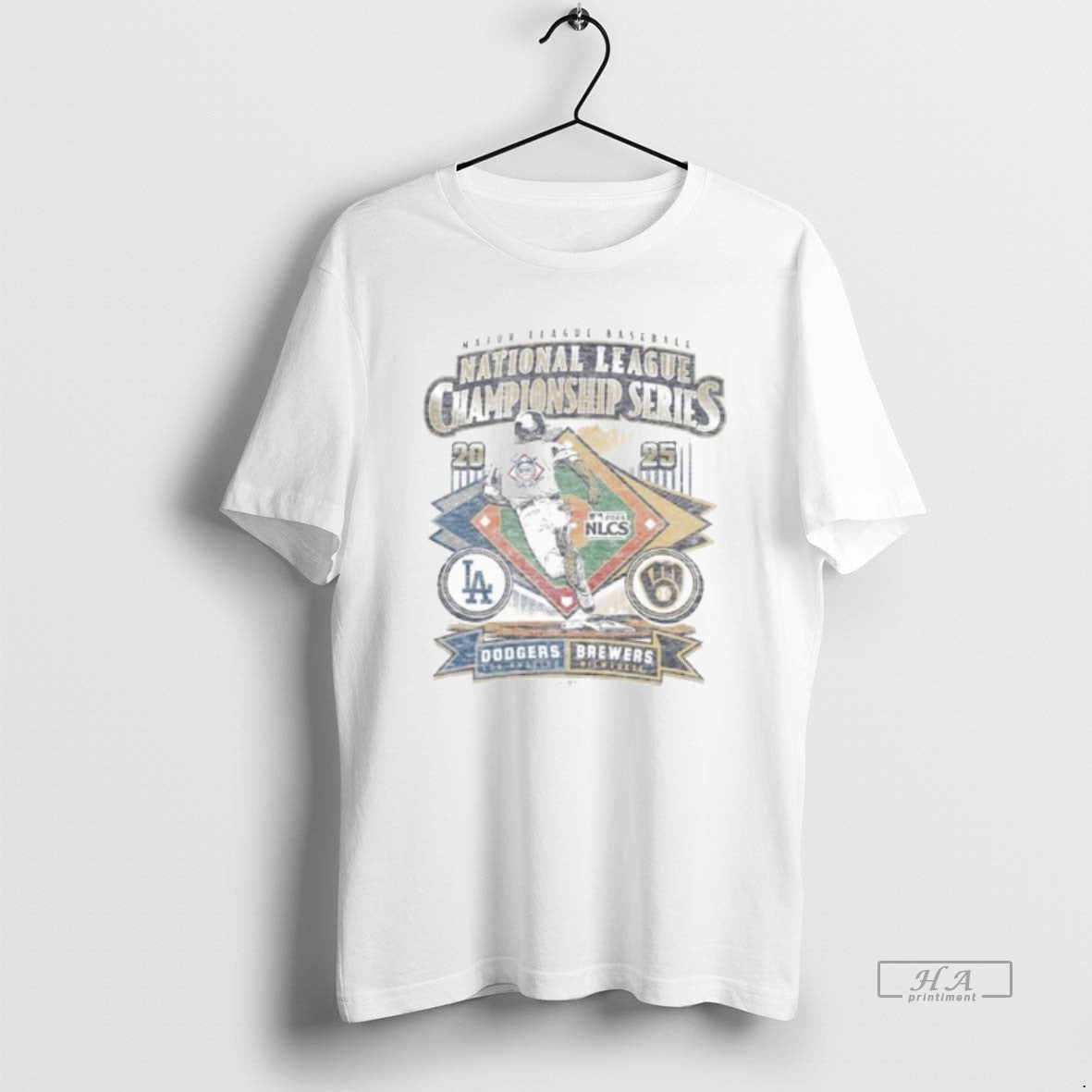 Trendy Milwaukee Brewers Vs La Dodgers 2025 Nlcs Match Up Dueling Franklin T-Shirts, Hoodie, Sweatshirt | InkRitualCo.com