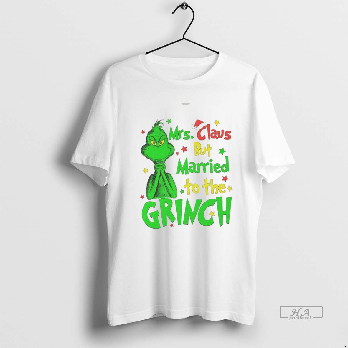 Trendy Mrs Claus But Married To The Grinch Christmas White T-Shirts, Hoodie, Sweatshirt | InkRitualCo.com