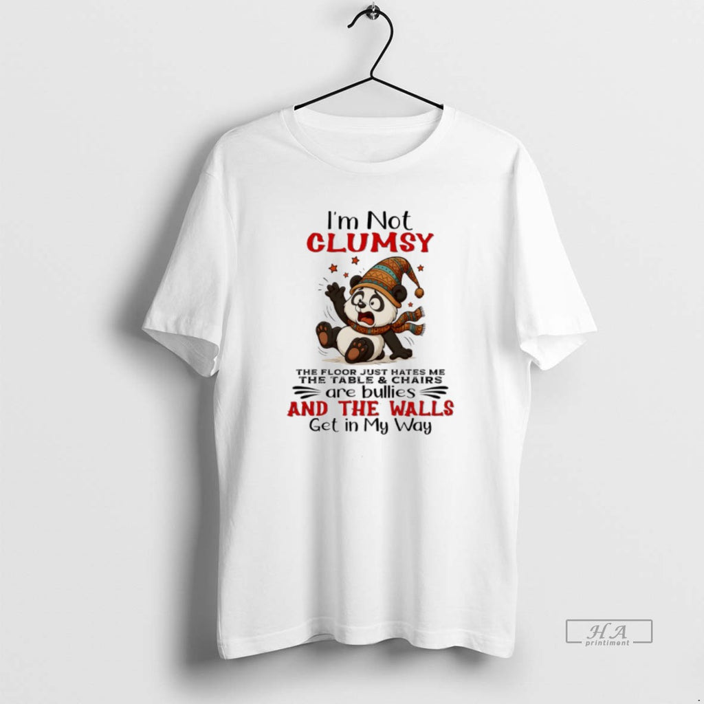 Trendy Panda Im Not Clumsy The Floor Just Hates Me The Table And Chairs Are T-Shirts, Hoodie, Sweatshirt | InkRitualCo.com