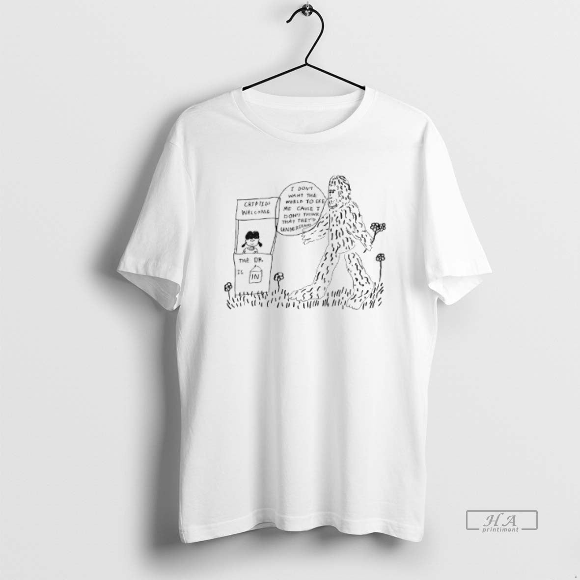 Trendy Peanuts Lucy Van Pelt Selling Crypiids Welcome Bigfoot T-Shirts, Hoodie, Sweatshirt | InkRitualCo.com