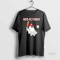 Trendy Phillies Red October Ghost Halloween Baseball T-Shirts, Hoodie, Sweatshirt | InkRitualCo.com