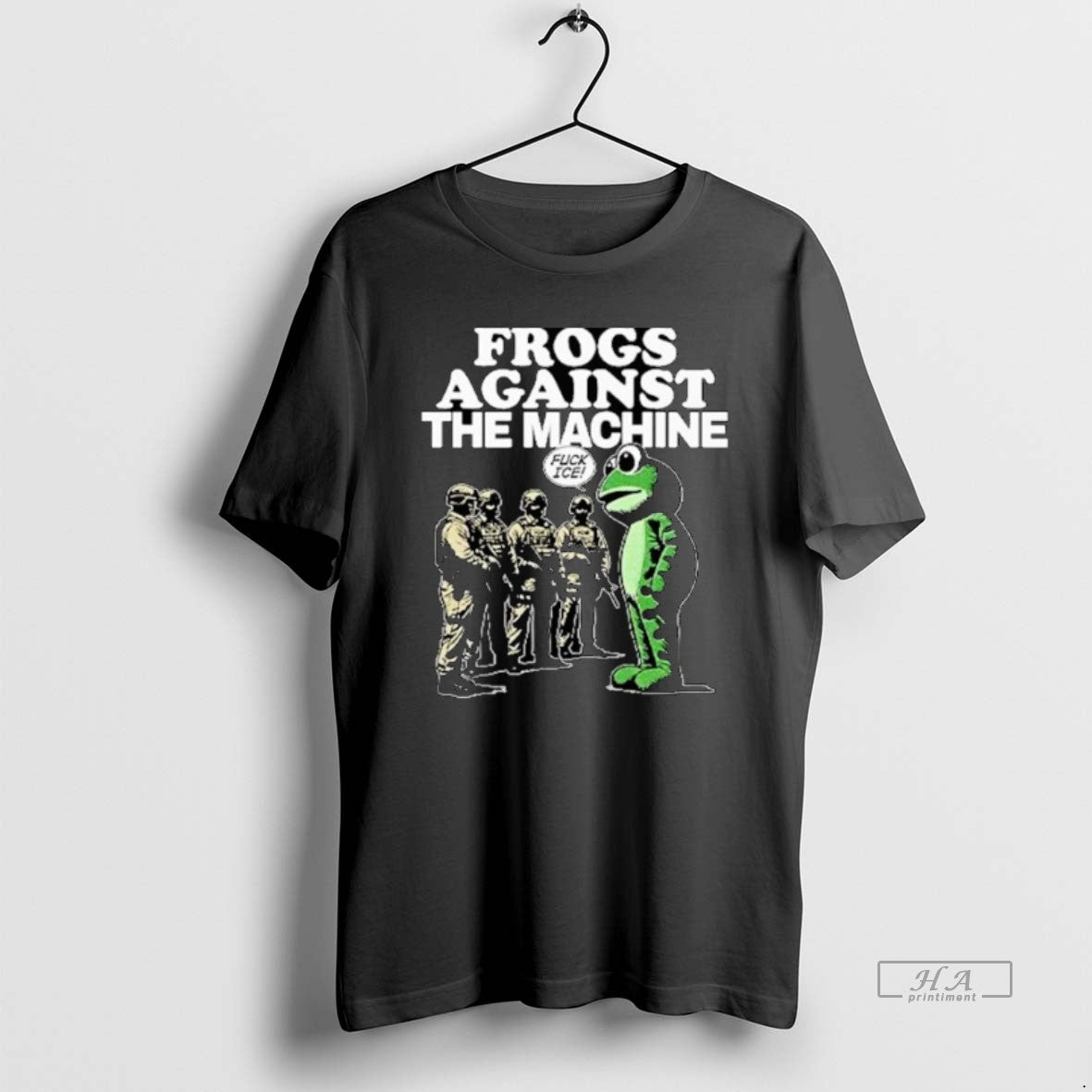 Trendy Portland Frogs Against The Machine Fuck Ice T-Shirts, Hoodie, Sweatshirt | InkRitualCo.com