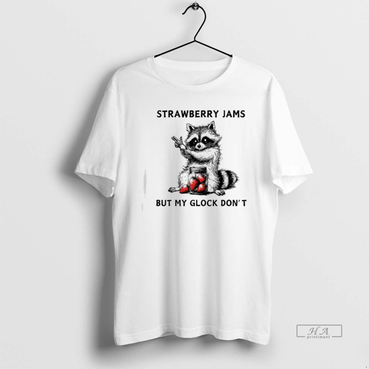 Trendy Racccoon Strawberry Jams But My Gloock Dont T-Shirts, Hoodie, Sweatshirt | InkRitualCo.com