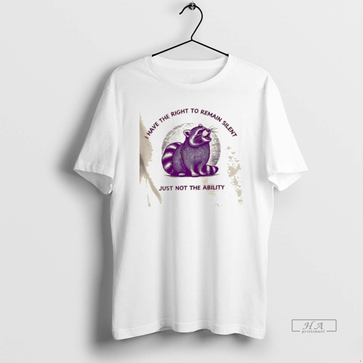 Trendy Raccoon I Have The Right To Remain Silent Just Not The Ability T-Shirts, Hoodie, Sweatshirt | InkRitualCo.com