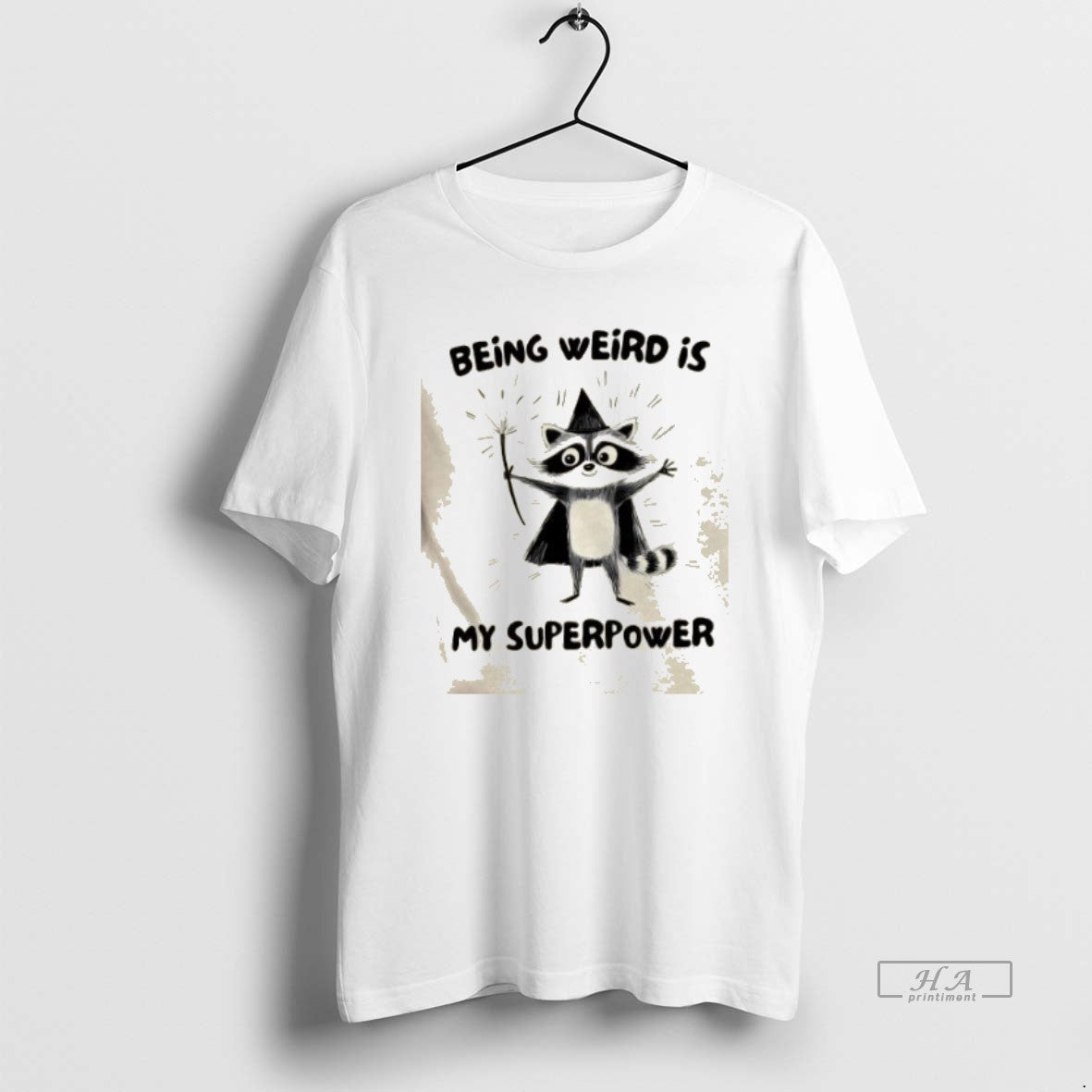 Trendy Raccoon Wizard Being Weird Is My Superpower T-Shirts, Hoodie, Sweatshirt | InkRitualCo.com