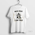 Trendy Raccoon Wizard Hocus Pocus I Cant Focus T-Shirts, Hoodie, Sweatshirt | InkRitualCo.com