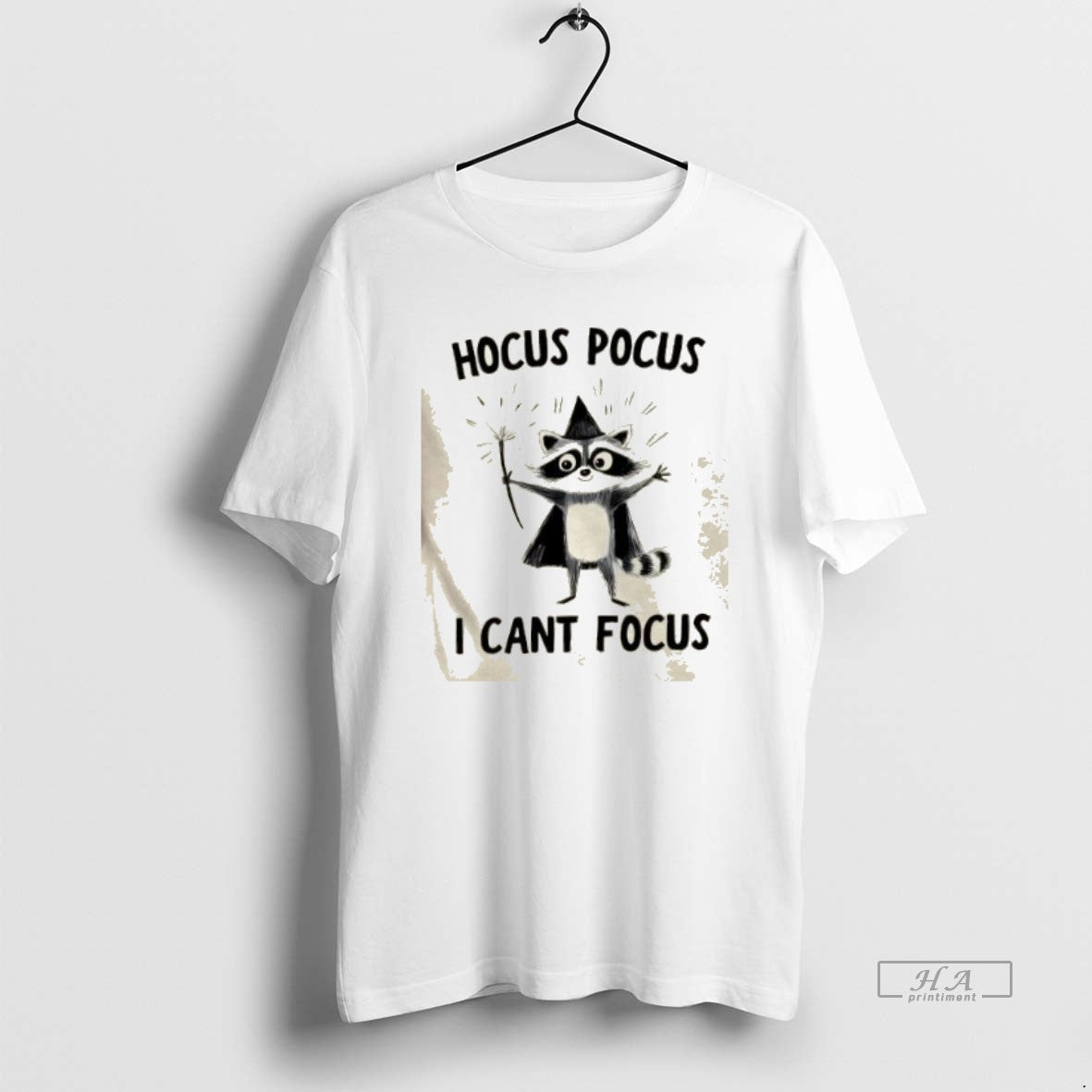 Trendy Raccoon Wizard Hocus Pocus I Cant Focus T-Shirts, Hoodie, Sweatshirt | InkRitualCo.com