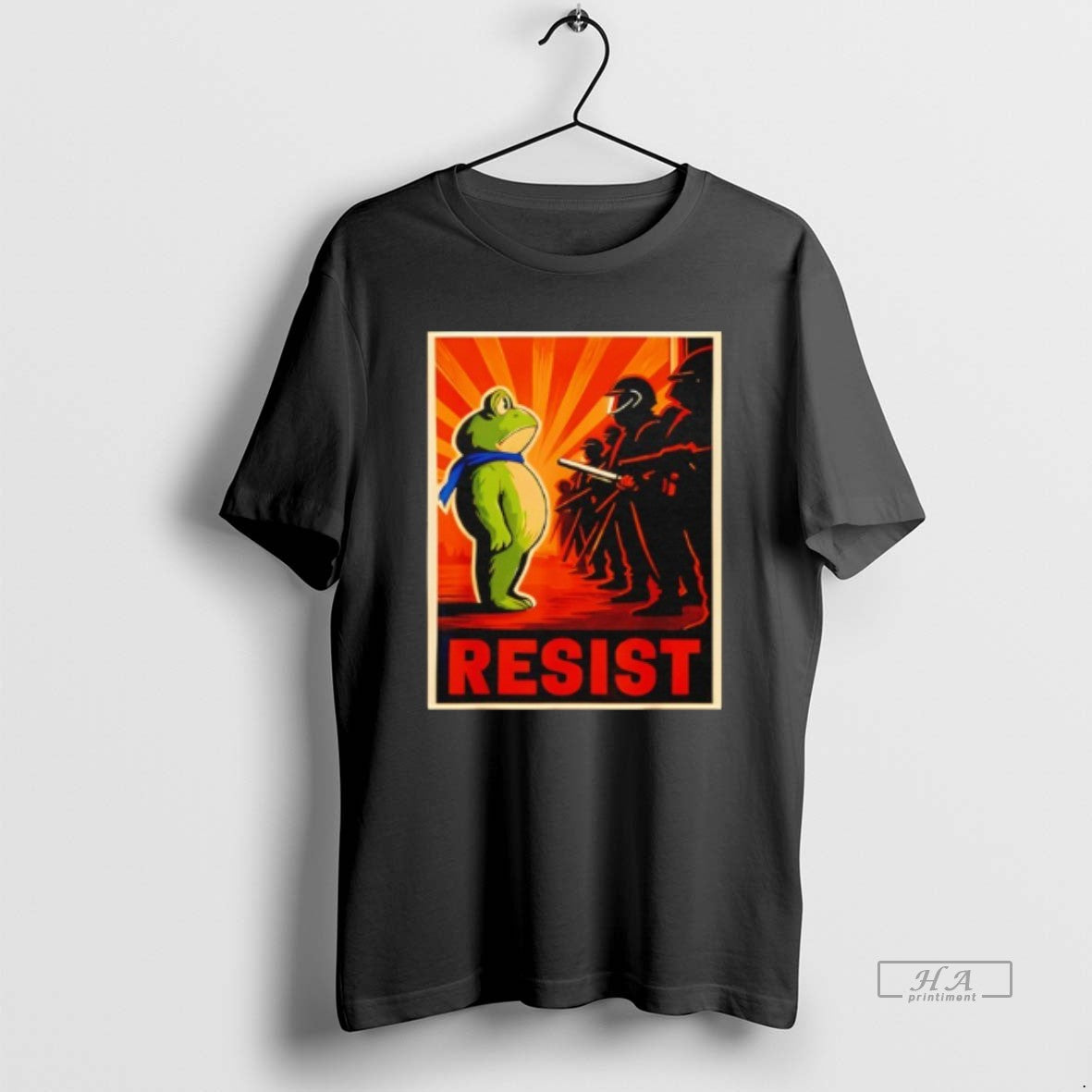 Trendy Resist Frog Portland Frog Protest Retro T-Shirts, Hoodie, Sweatshirt | InkRitualCo.com
