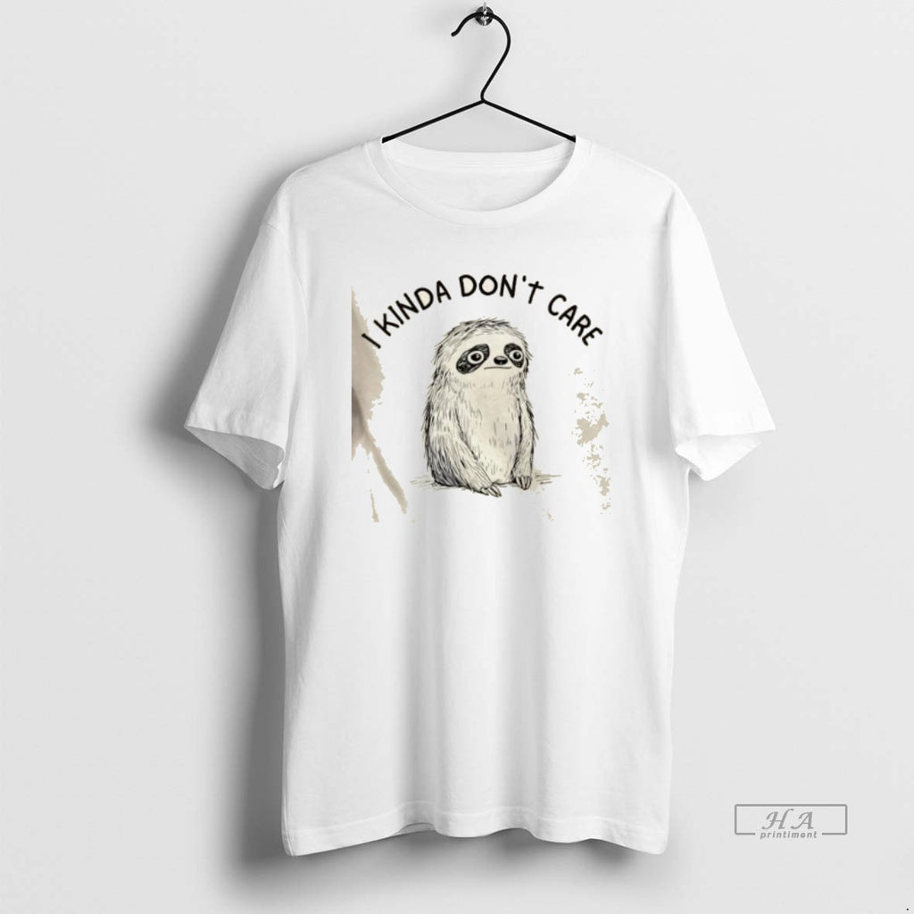 Trendy Sloth I Kinda Dont Care T-Shirts, Hoodie, Sweatshirt | InkRitualCo.com