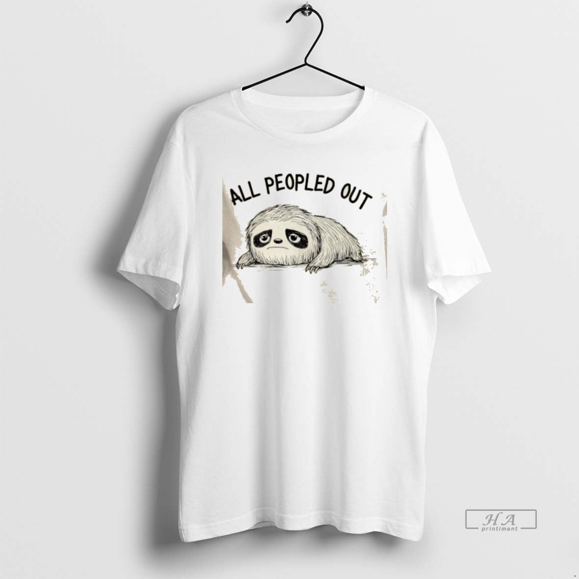 Trendy Sloth All Peopled Out T-Shirts, Hoodie, Sweatshirt | InkRitualCo.com