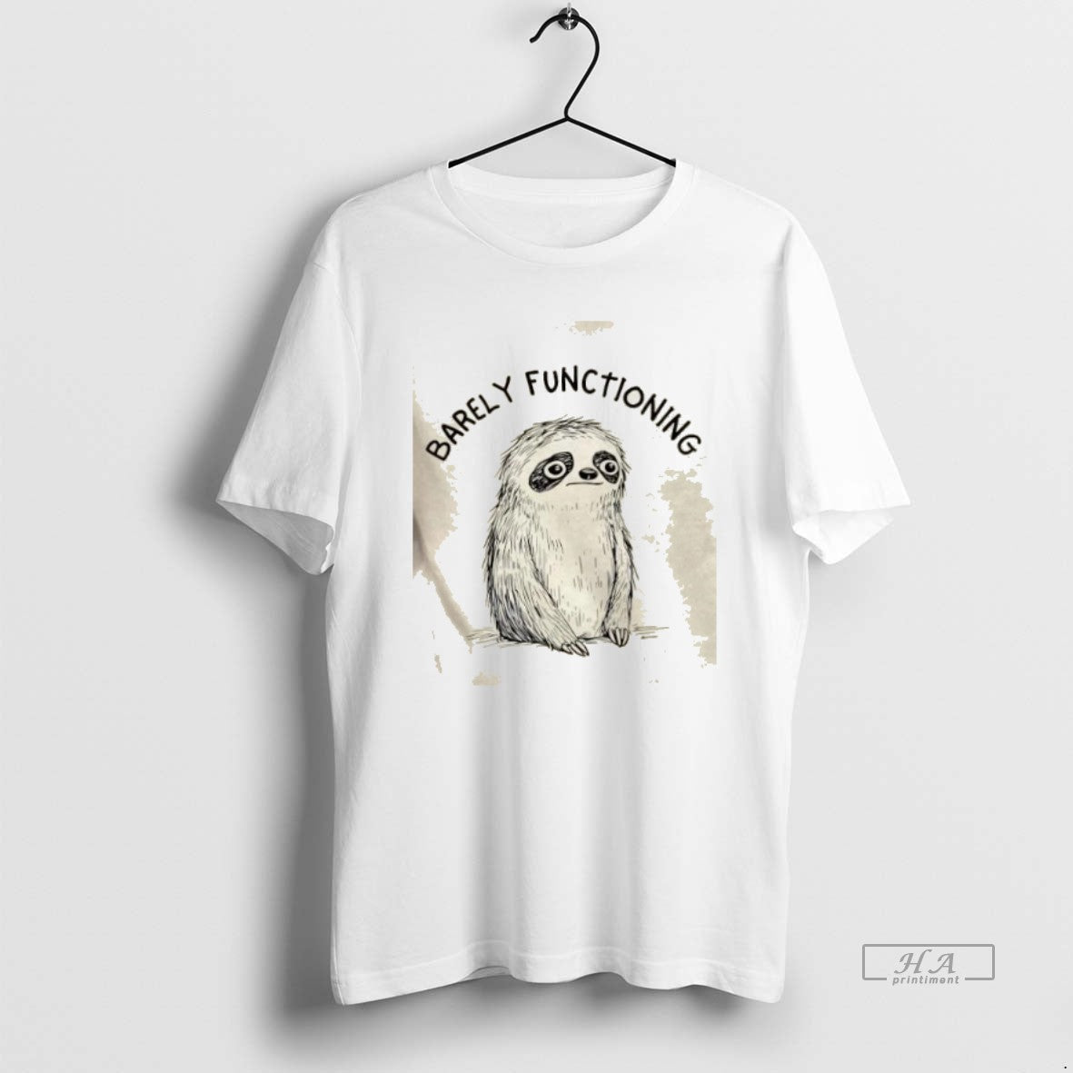 Trendy Sloth Barely Functioning T-Shirts, Hoodie, Sweatshirt | InkRitualCo.com