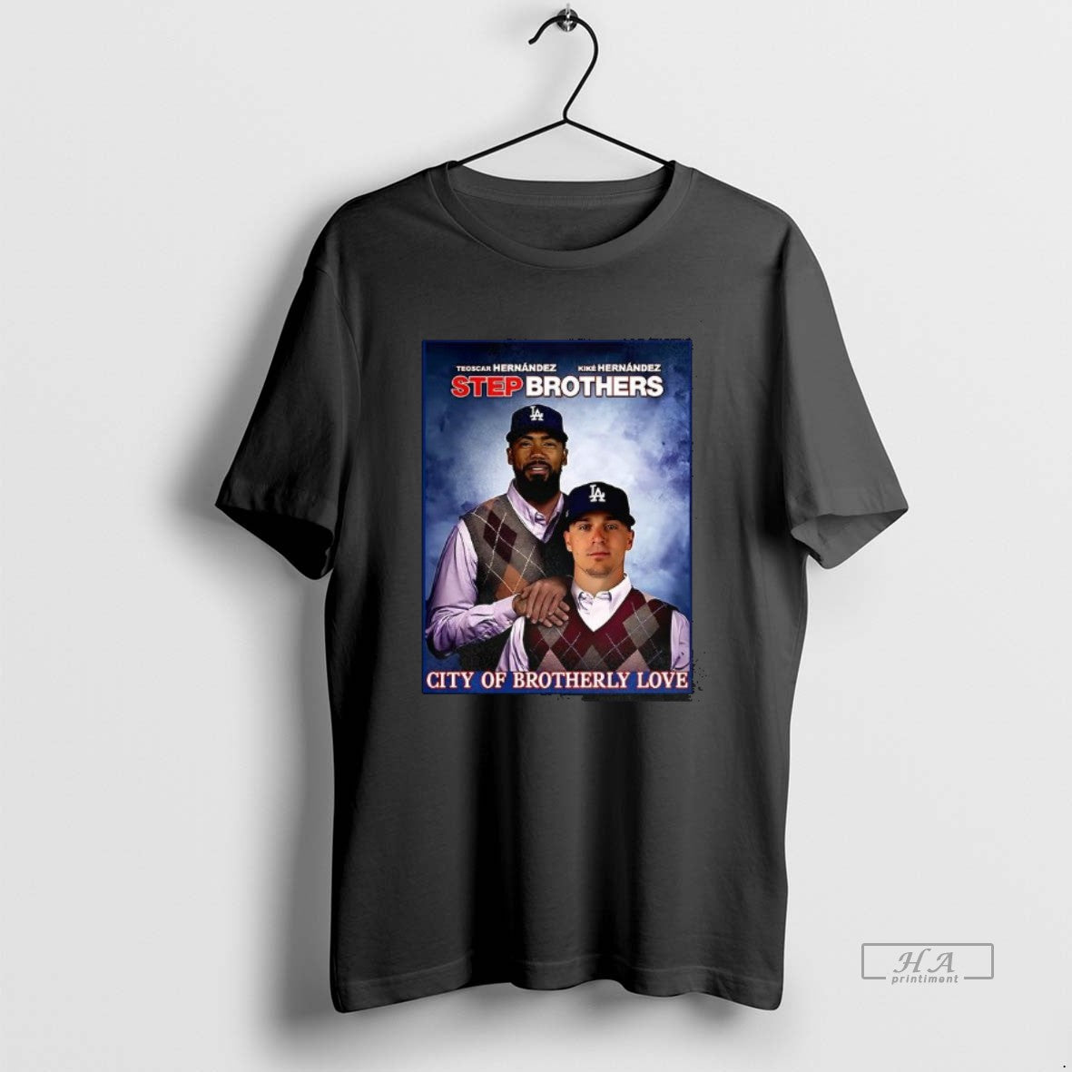 Trendy Teoscar Hernandez And Kike Hernandez Los Angeles Dodgers City Of Brotherly 2025 Step Brothers T-Shirts, Hoodie,...