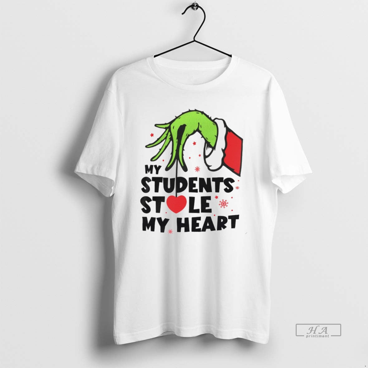 Trendy The Grinch Hand My Students Stole My Heart Christmas White T-Shirts, Hoodie, Sweatshirt | InkRitualCo.com