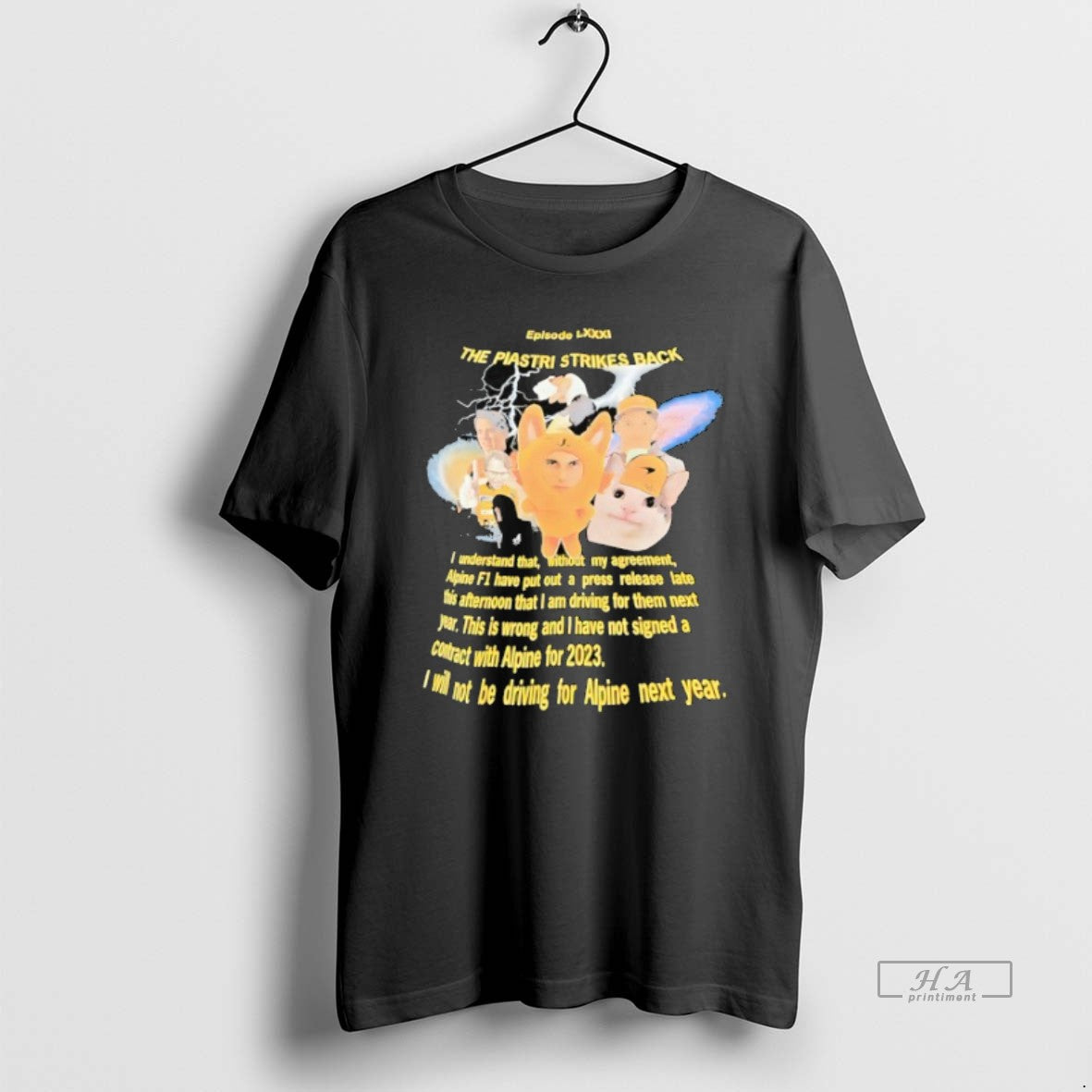 Trendy The Piastri Strikes Back Lightning Meme T-Shirts, Hoodie, Sweatshirt | InkRitualCo.com