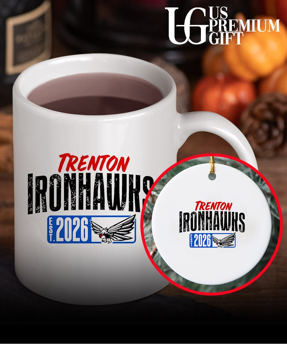 Trenton Ironhawks est 2026 logo shirt