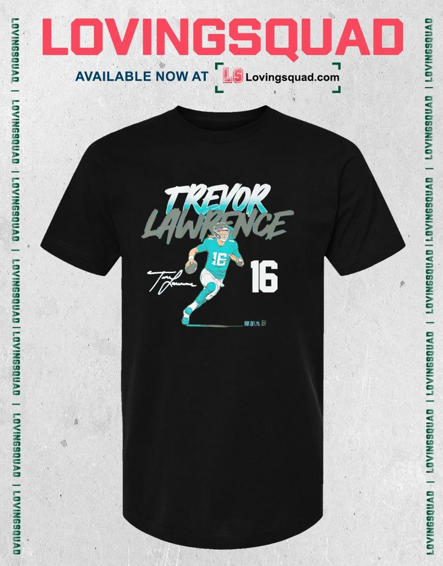 Trevor Lawrence Name & Number Pose Signature T-Shirt
