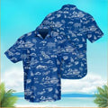 Tropical Los Angeles Dodgers Blue Hawaiian Shirt, LA Dodgers Hawaiian Shirt