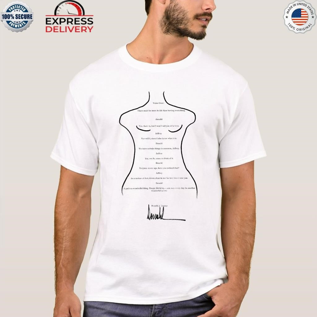 Trump Birthday Note To Epstein Shirt