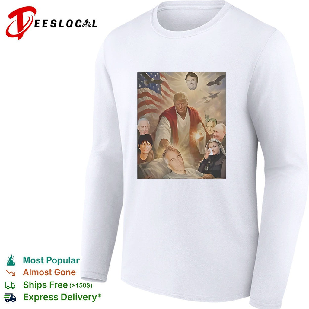 Trump as Christ political montage shirt