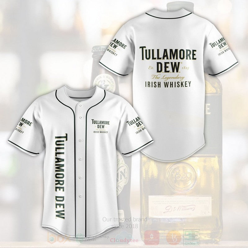 FASHION Tullamore Dew Baseball Jerseys Botton Shirt