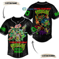 Turtles Teenage Mutant Ninja Personalized Baseball Jersey