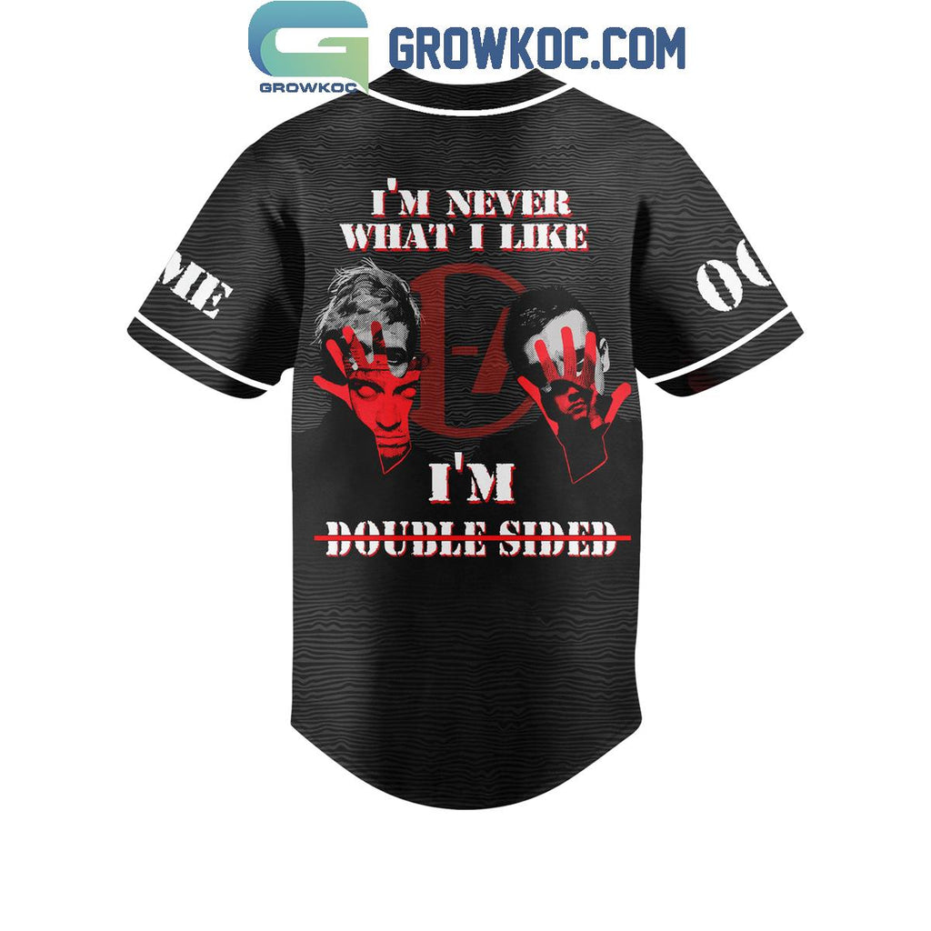 Twenty One Pilots I’m Never What I Kike I’m Double Sided Personalized Baseball Jersey