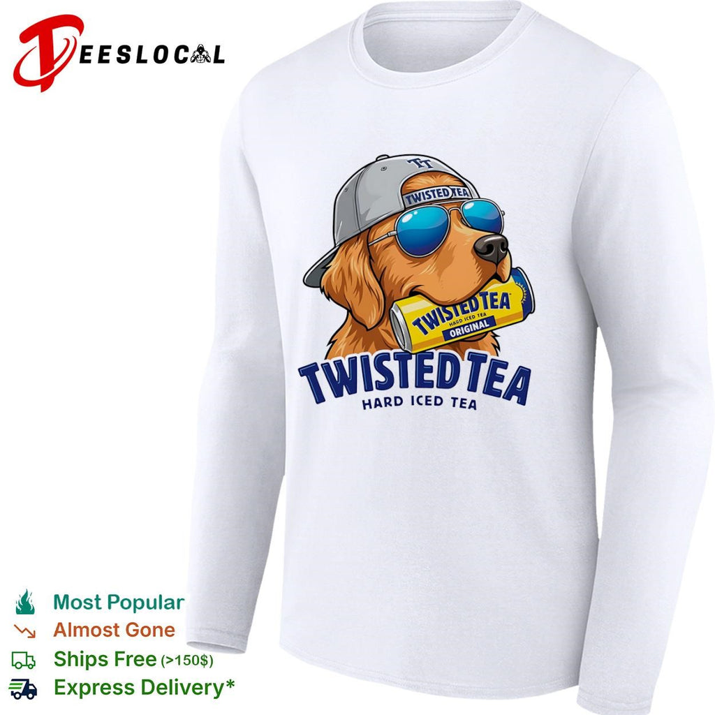 Twisted Tea hard iced golden retriever shirt